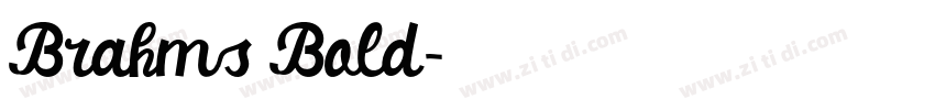Brahms Bold字体转换